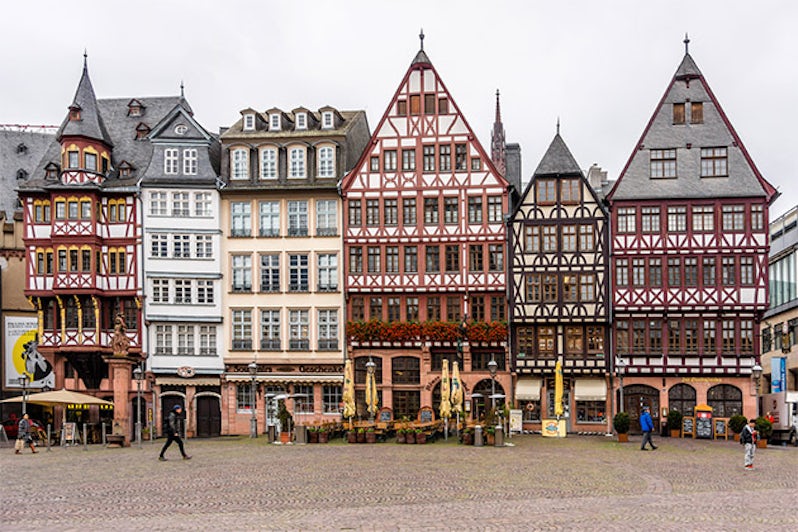 Street view of Frankfurt, Germany