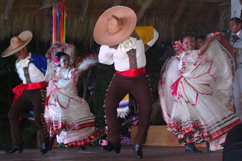 Mariachi Dancers During Azamara's AzAmazing Evenings