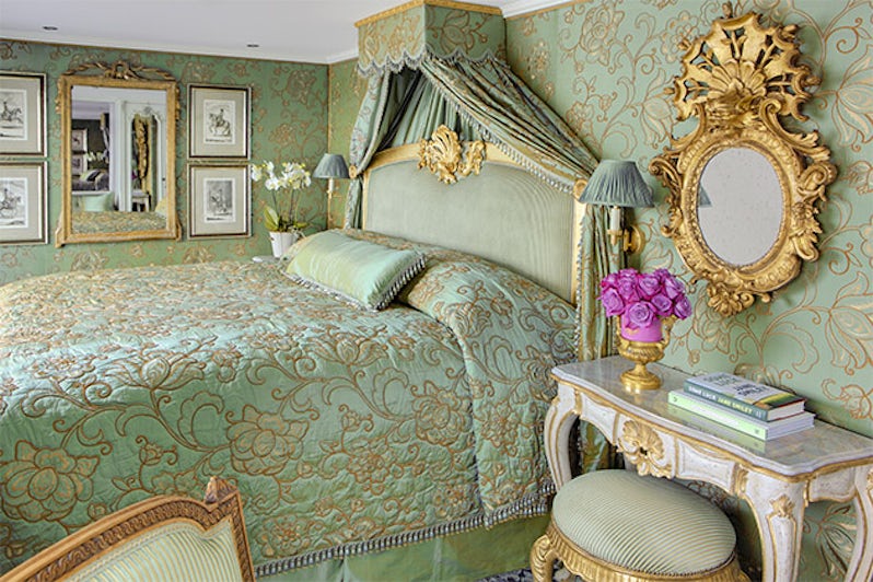 Green linen suite on the S.S. Maria Theresa