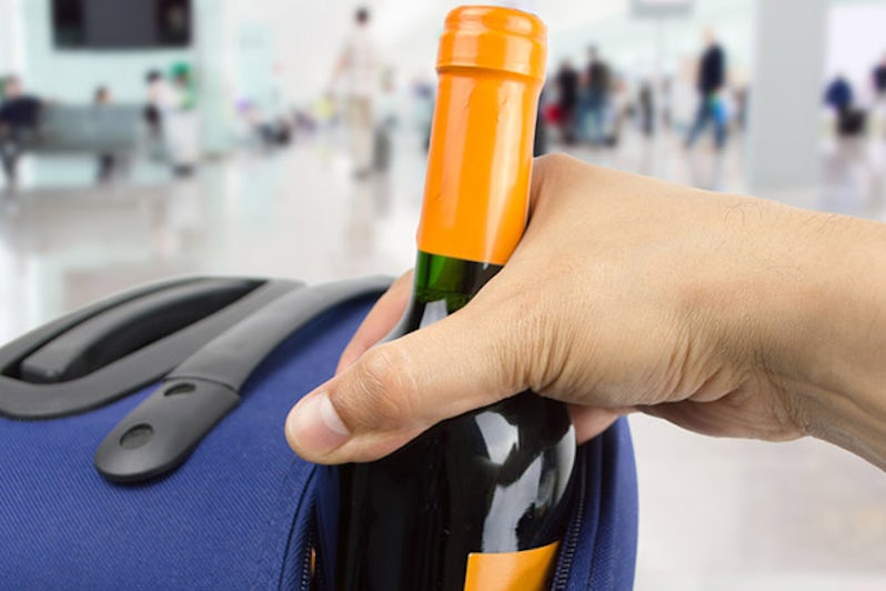 Alcohol in Suitcase