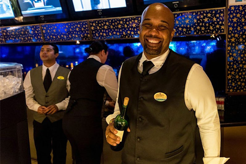 Casino bar crew member on Rhapsody of the Seas