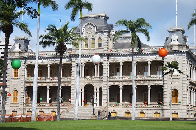 Iolani Palace in Oahu, Hawaii