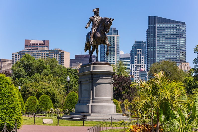 Boston Common George Washington monument