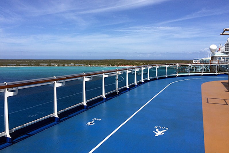 View of the Caribbean from Regal Princess' Running Track