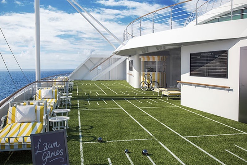 Rendering of the lawn games on Pacific Explorer 