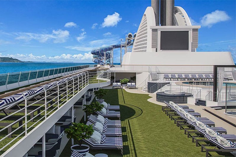Rendering of the sun deck on Pacific Explorer 
