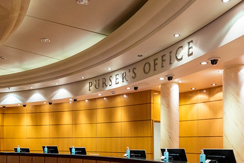 The Purser's Office on Queen Mary 2