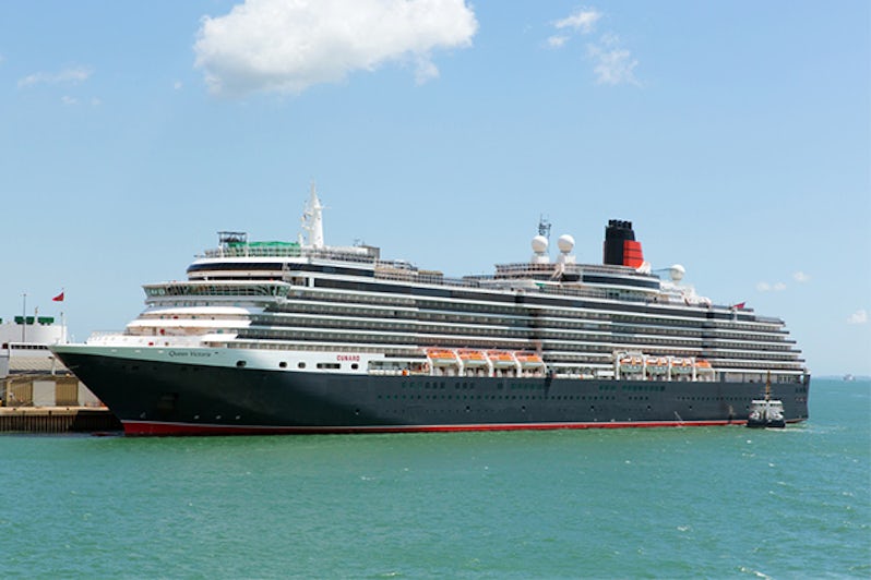 Queen Victoria in port