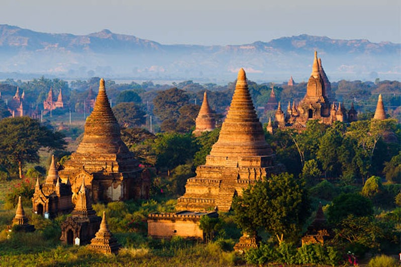 Temple landscape of Mandalay, Myanmar.