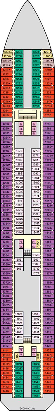 Carnival Splendor Deck Plans: Ship Layout, Staterooms & Map - Cruise Critic