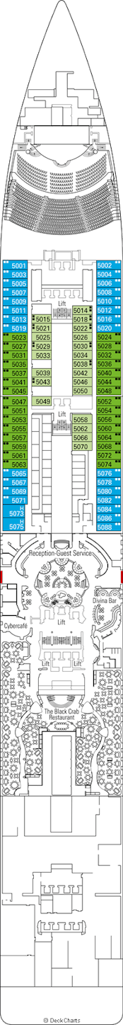 MSC Divina Deck Plans: Ship Layout, Staterooms & Map - Cruise Critic
