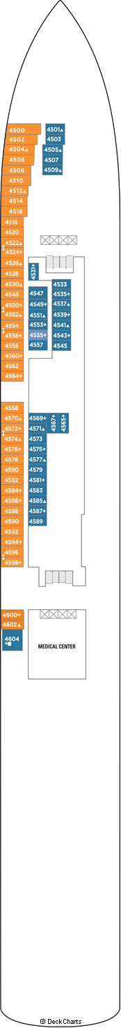 Norwegian Pearl Deck Plans: Ship Layout, Staterooms & Map - Cruise Critic