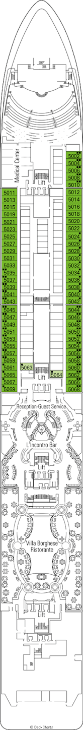 MSC Orchestra Deck Plans: Ship Layout, Staterooms & Map - Cruise Critic