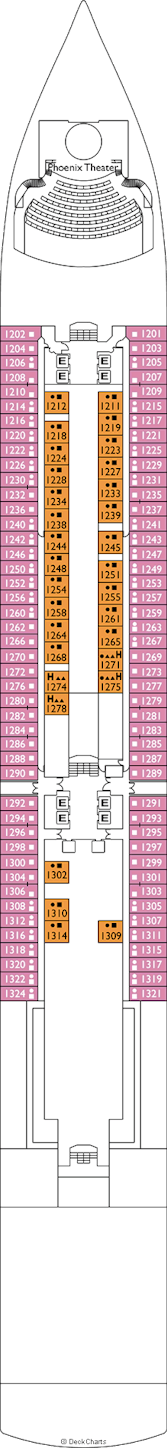 Costa Luminosa Deck Plans: Ship Layout, Staterooms & Map - Cruise Critic