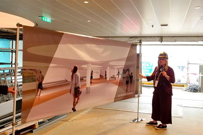 Behind the Scenes Photos Celebrity Edge, Before and After