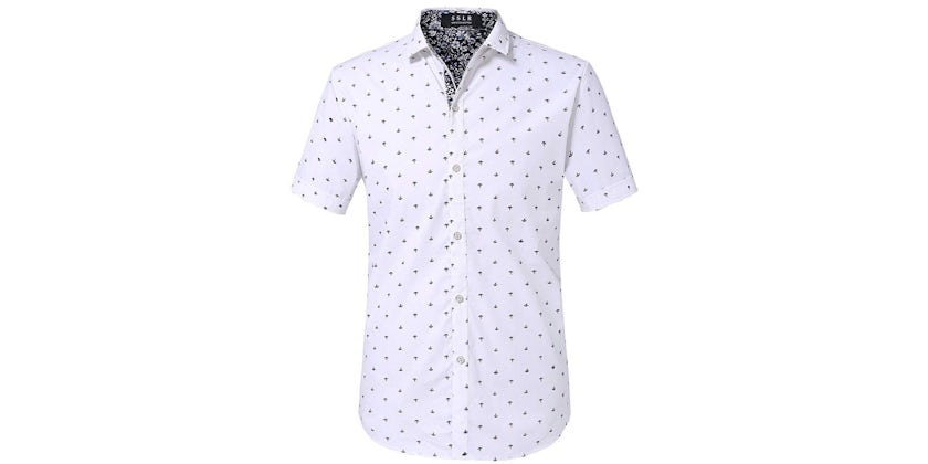 Men's Anchor Print Button-Down Shirt (Photo: Amazon)