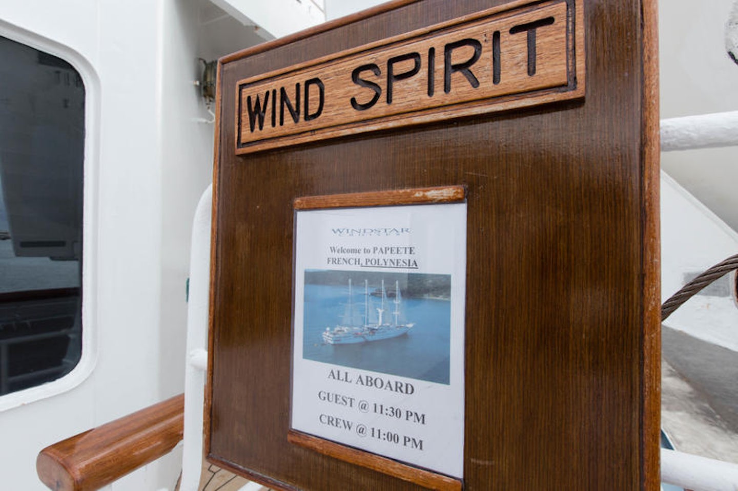Embarkation on Wind Spirit