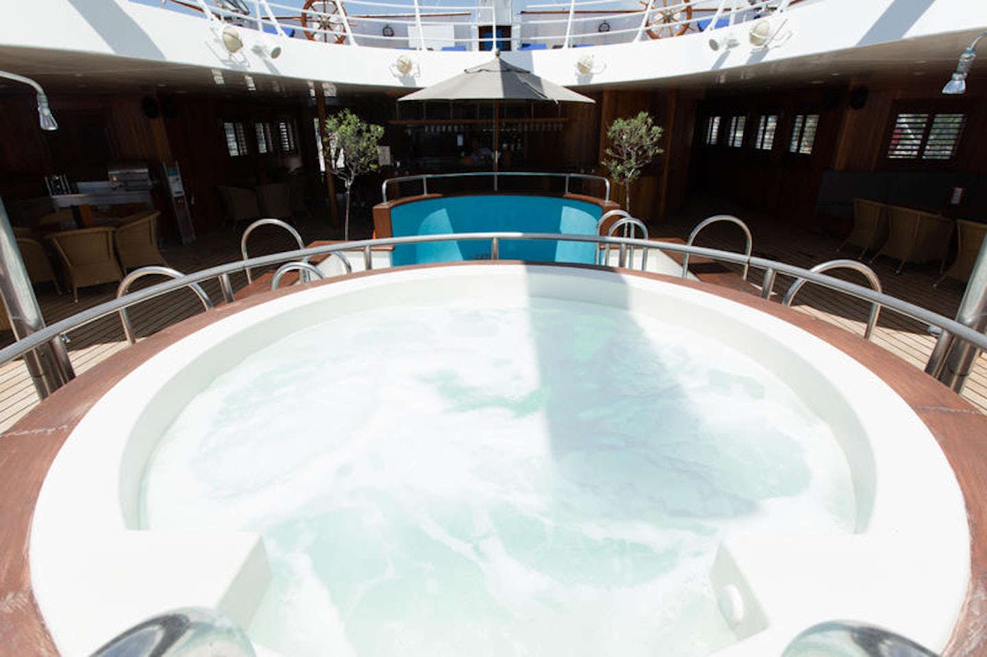 The Saltwater Pool and Hot Tub on Wind Spirit