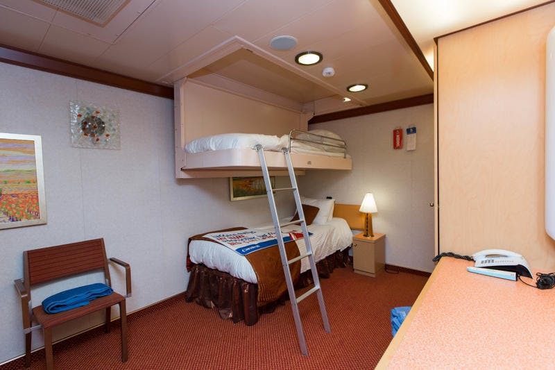 Interior Cabin with Bunk Beds on Carnival Dream Cruise Ship Cruise Critic
