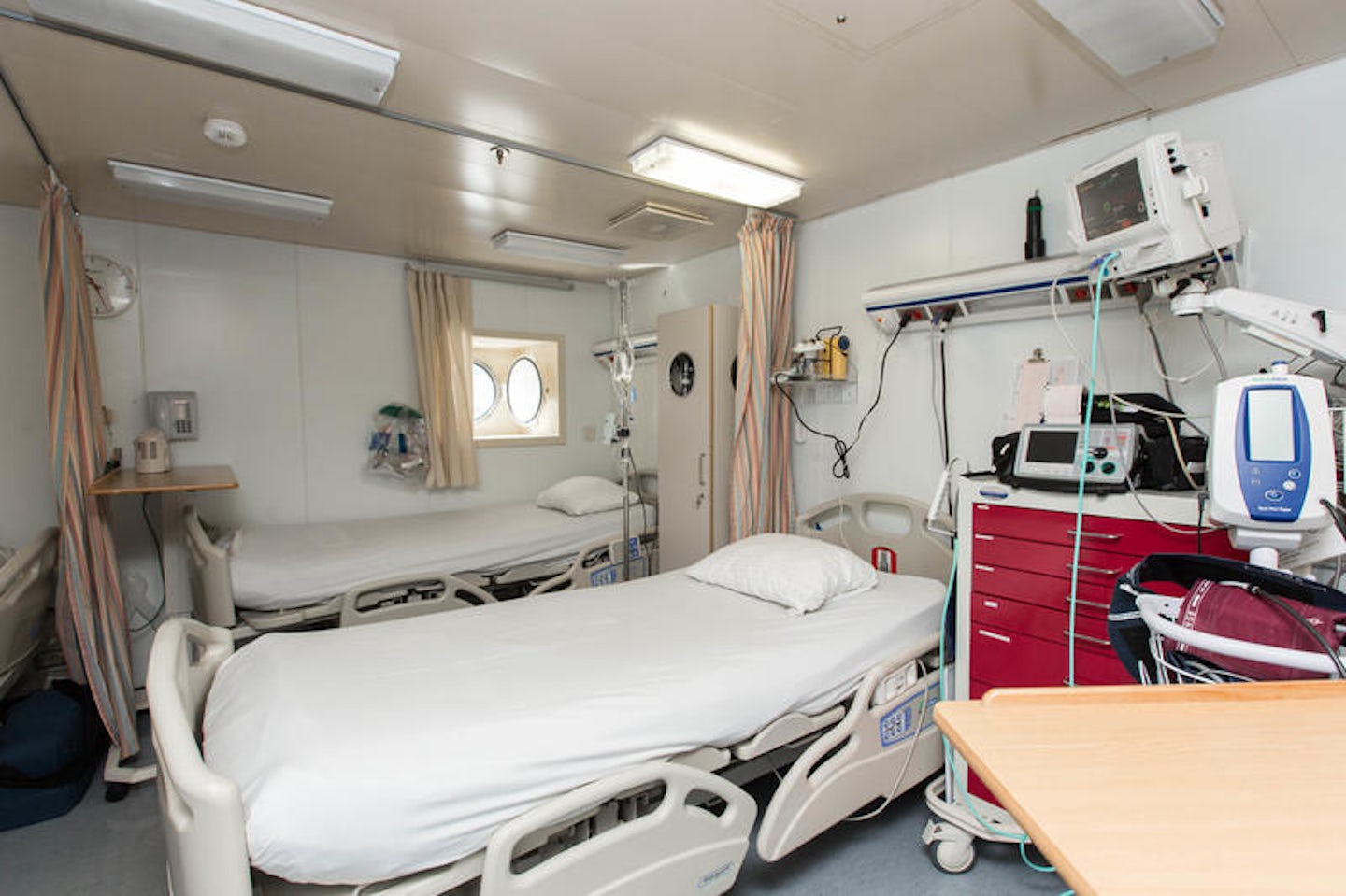 hospital bed on cruise ship