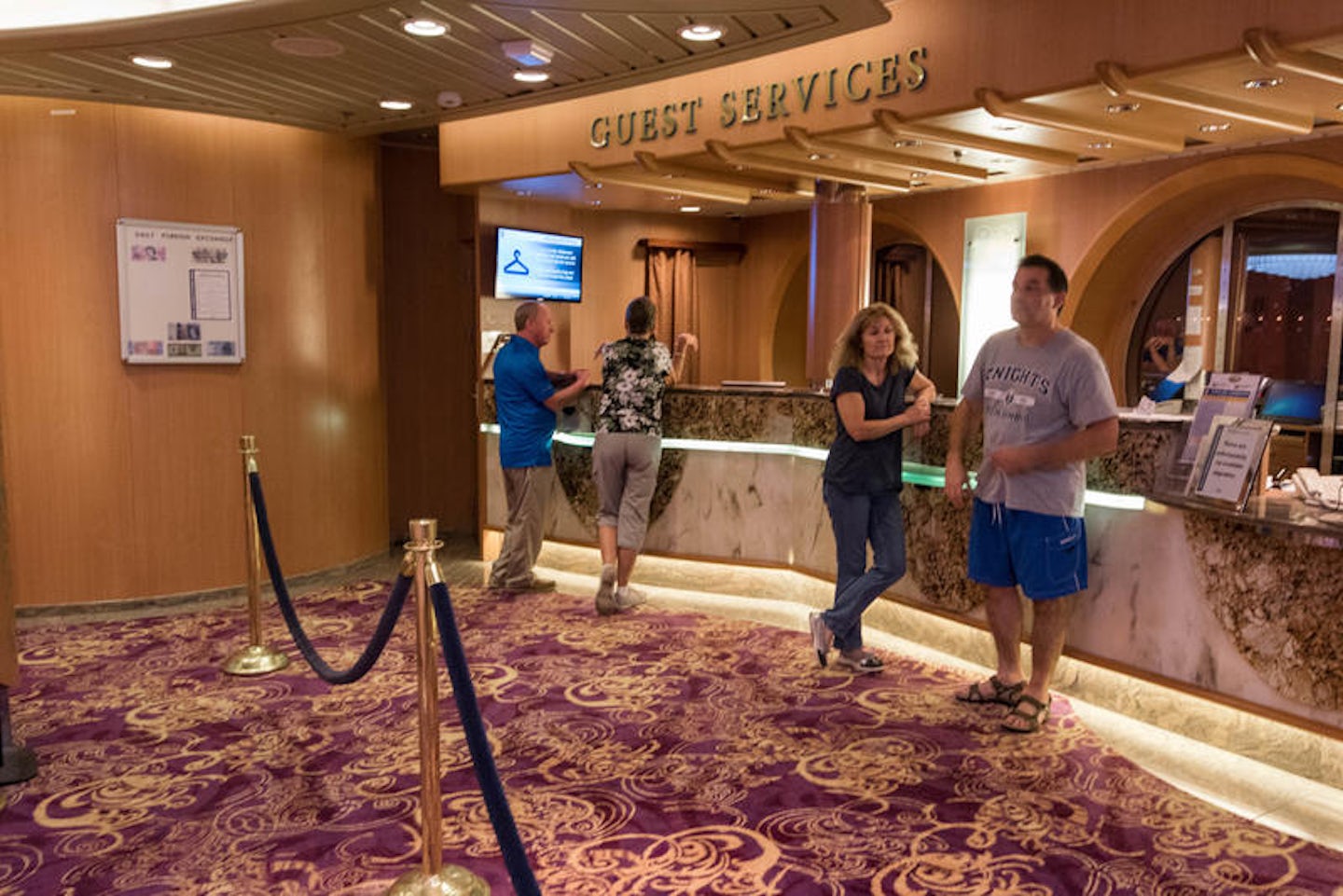 Guest Services Desk on Brilliance of the Seas