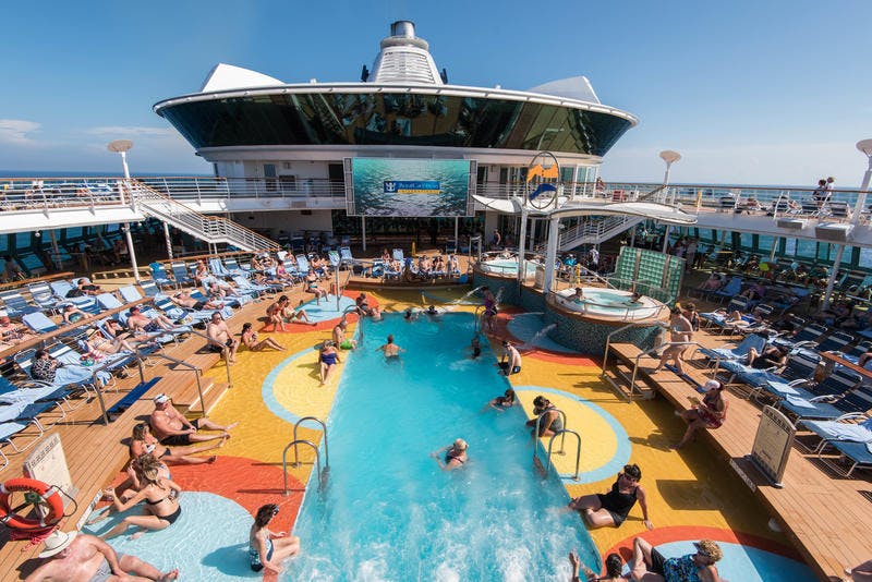 Main Pool on Royal Caribbean Brilliance of the Seas Cruise Ship