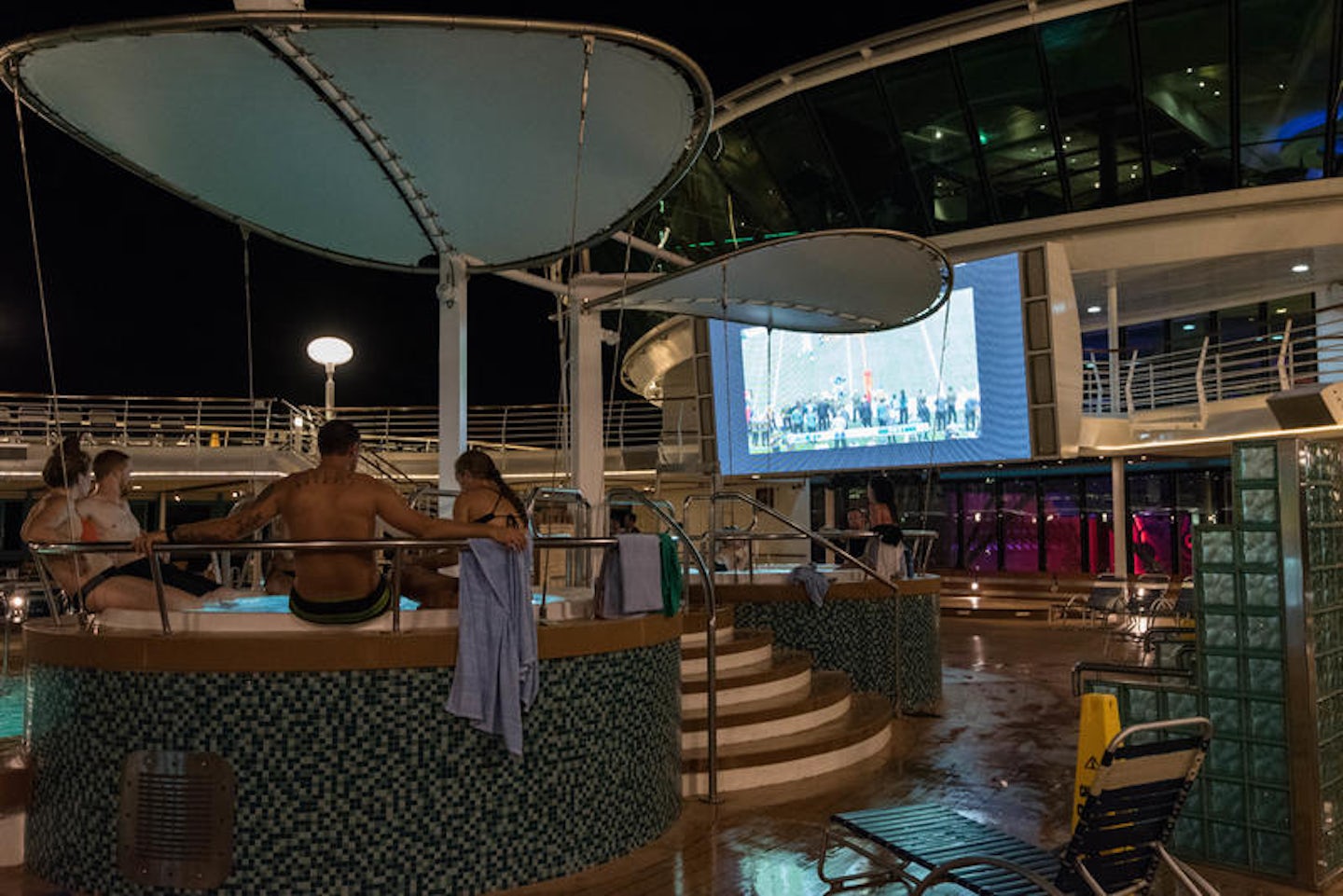 Outdoor Movie Screen on Brilliance of the Seas