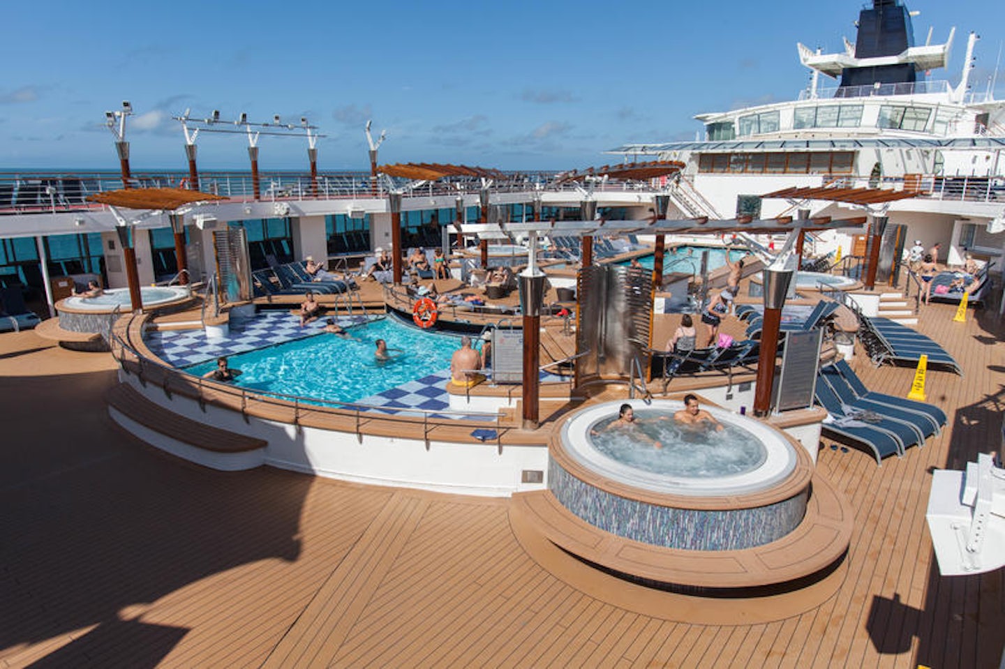 The Main Pool and Hot Tubs on Celebrity Constellation