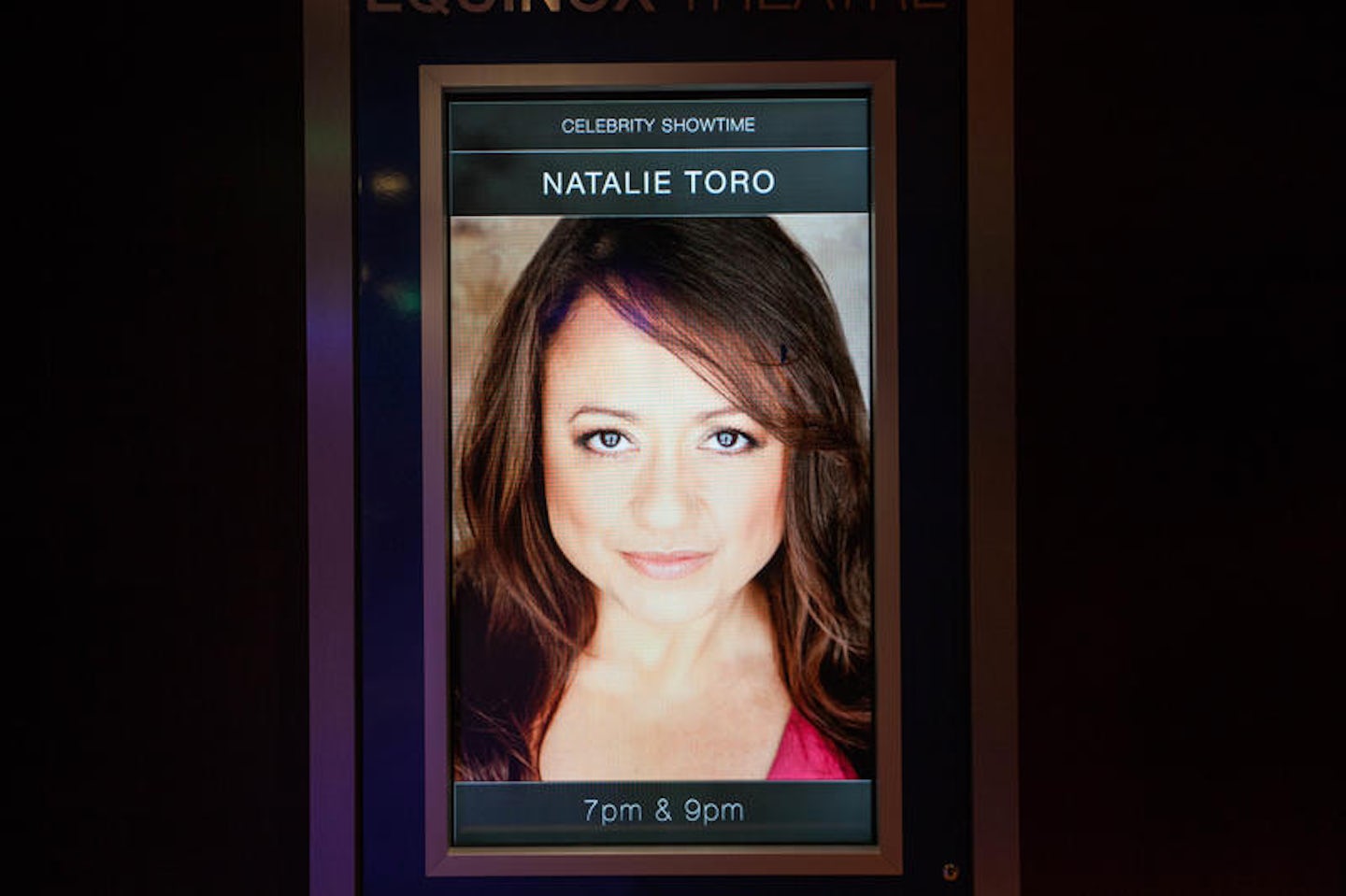 Natalie Toro on Celebrity Equinox