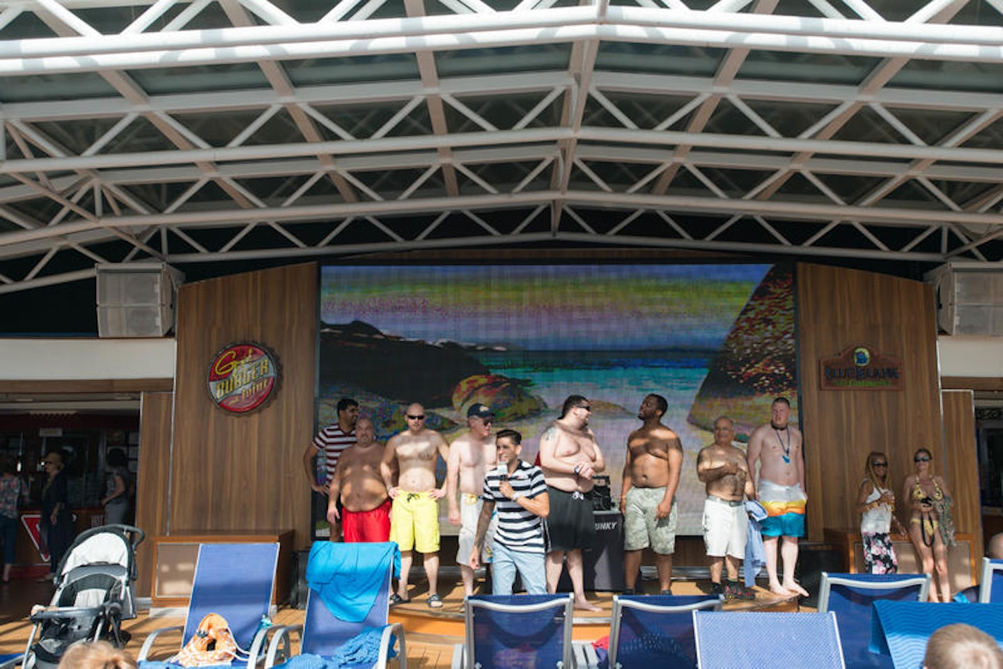 Hairy Chest Contest on Carnival Pride