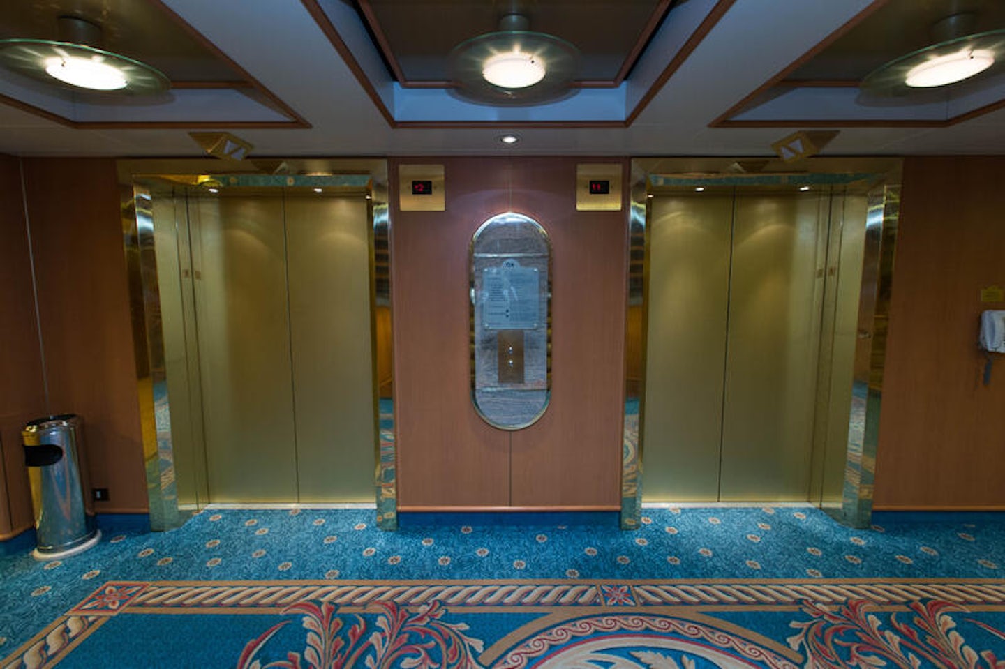 Elevators on Crown Princess