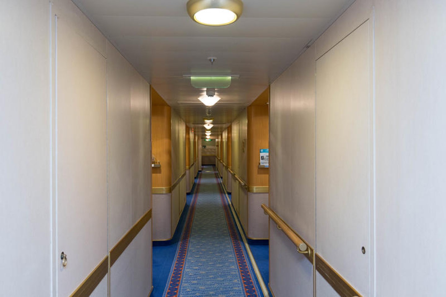 Hallways on Crown Princess