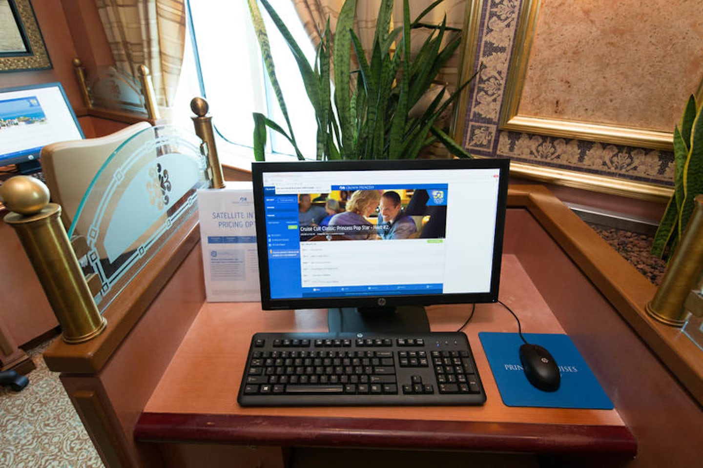Internet Cafe on Crown Princess