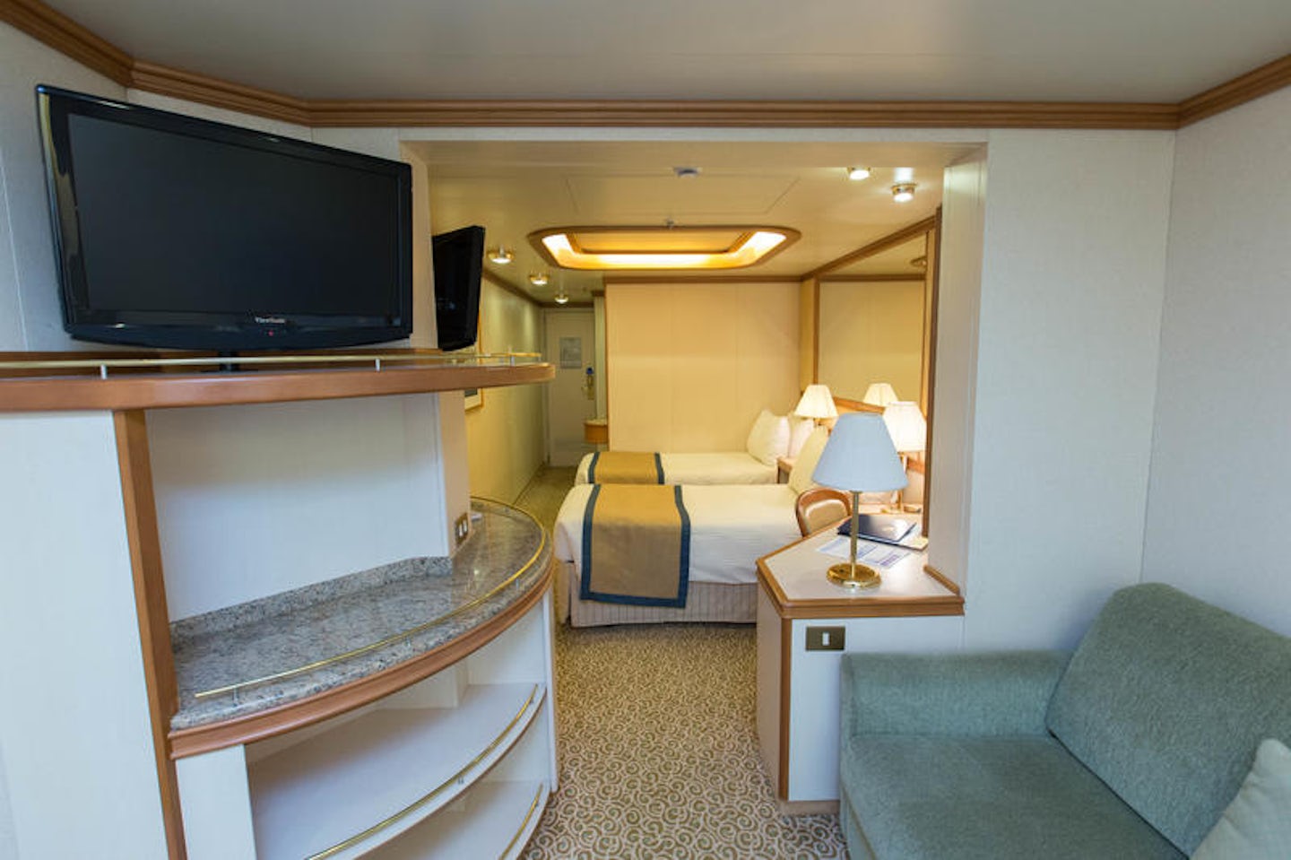 The Mini-Suite with Balcony on Crown Princess