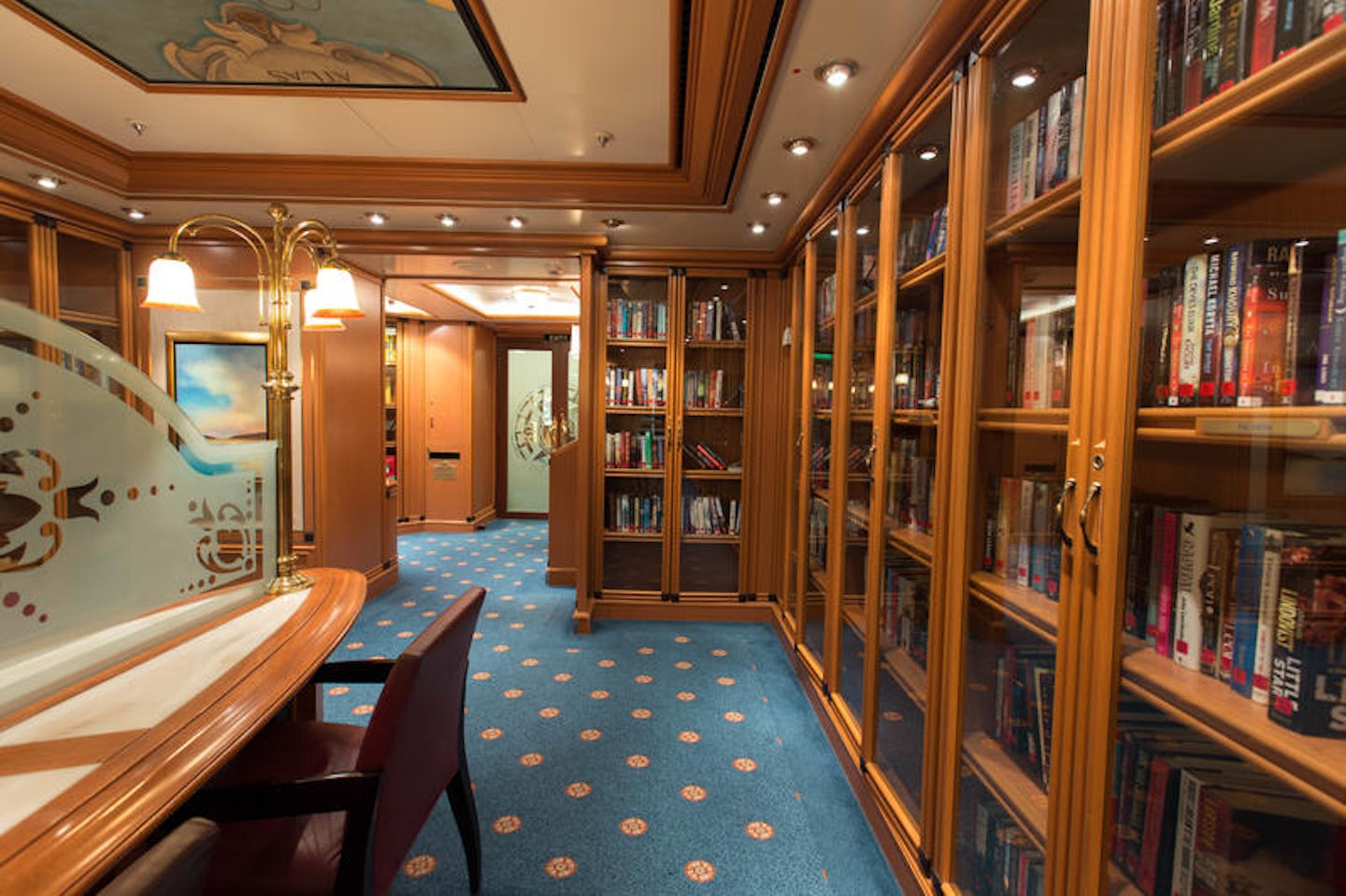 The Library on Crown Princess