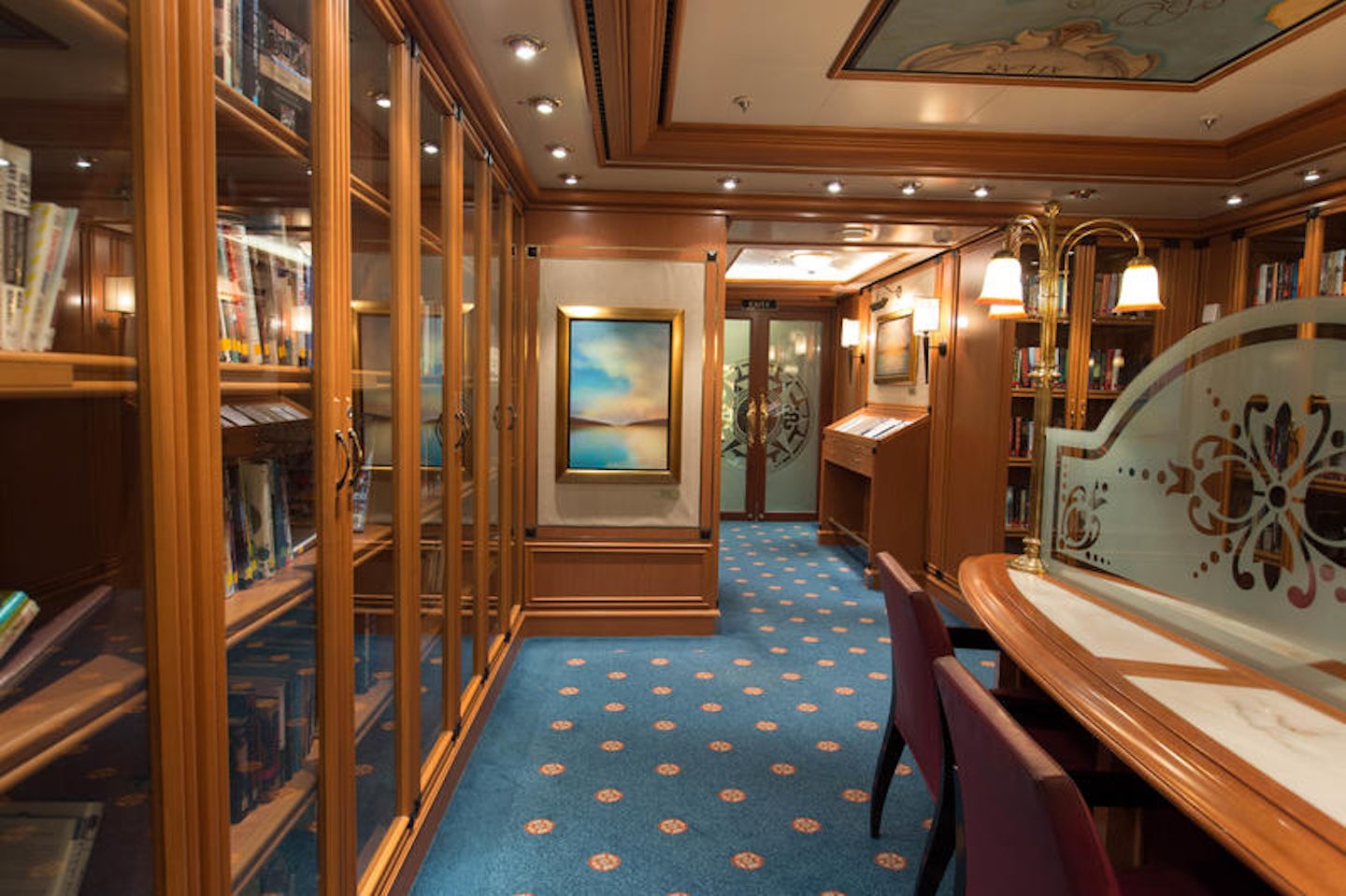 The Library on Crown Princess
