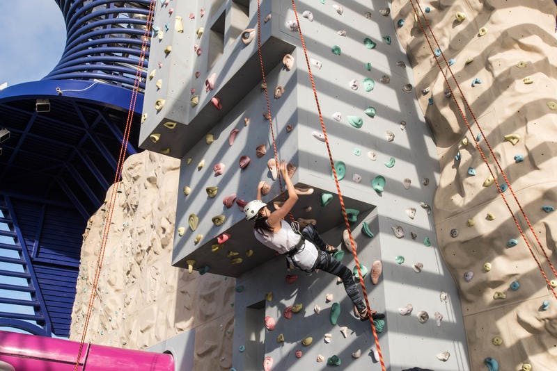 Rock Climbing Wall on Norwegian Epic Cruise Ship Cruise Critic