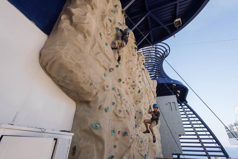 Rock Climbing Wall on Norwegian Epic Cruise Ship Cruise Critic