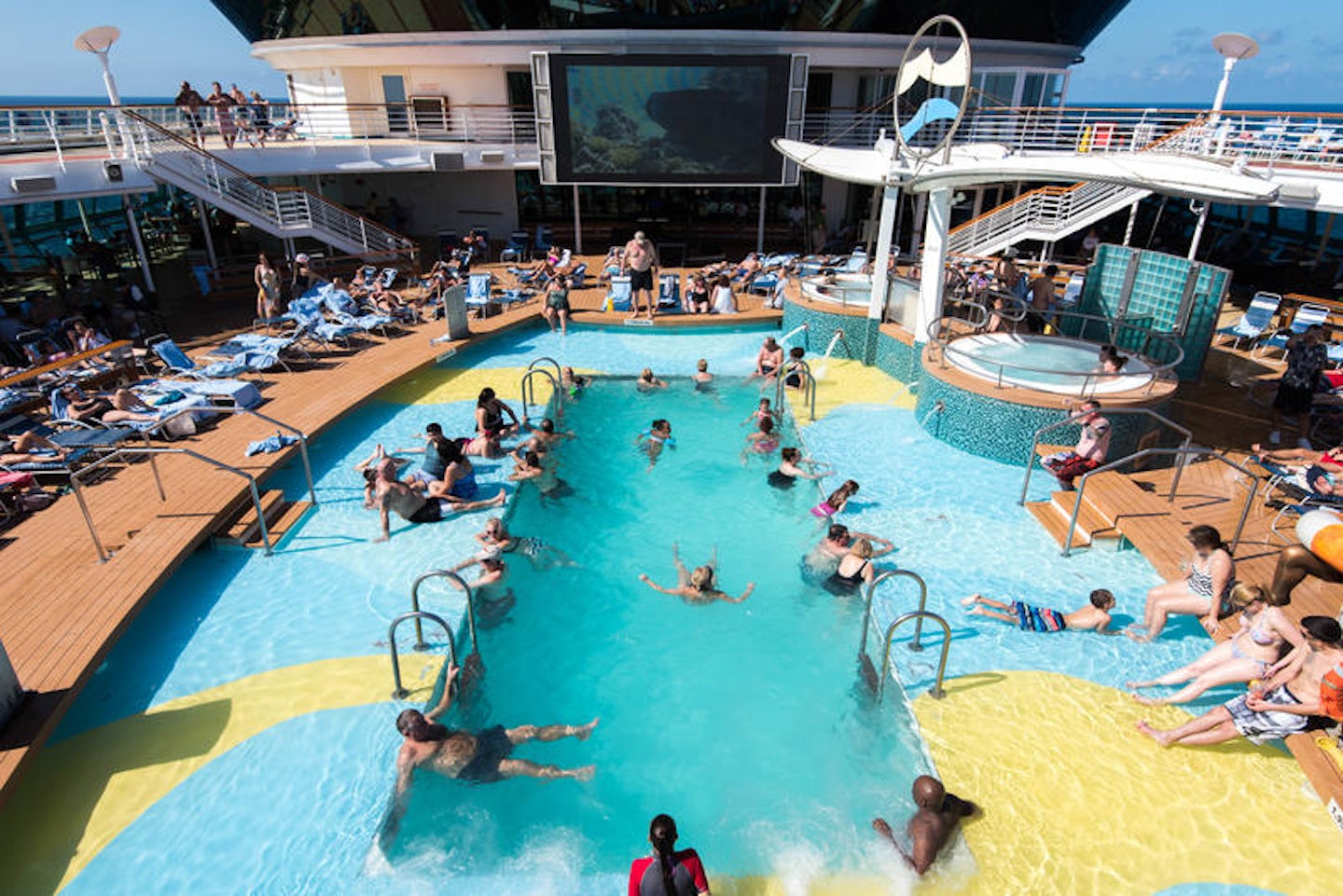 The Main Pool on Serenade of the Seas
