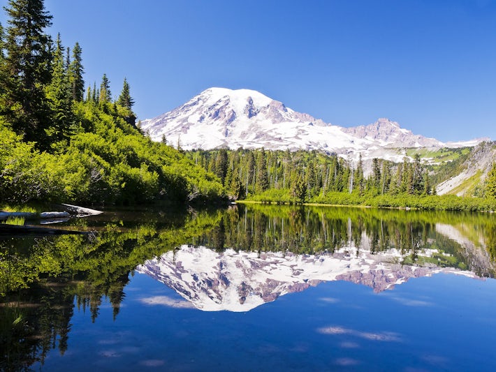 Mt. Rainier reflection from Bench Lake (Photo: tusharkoley/Shutterstock.com)