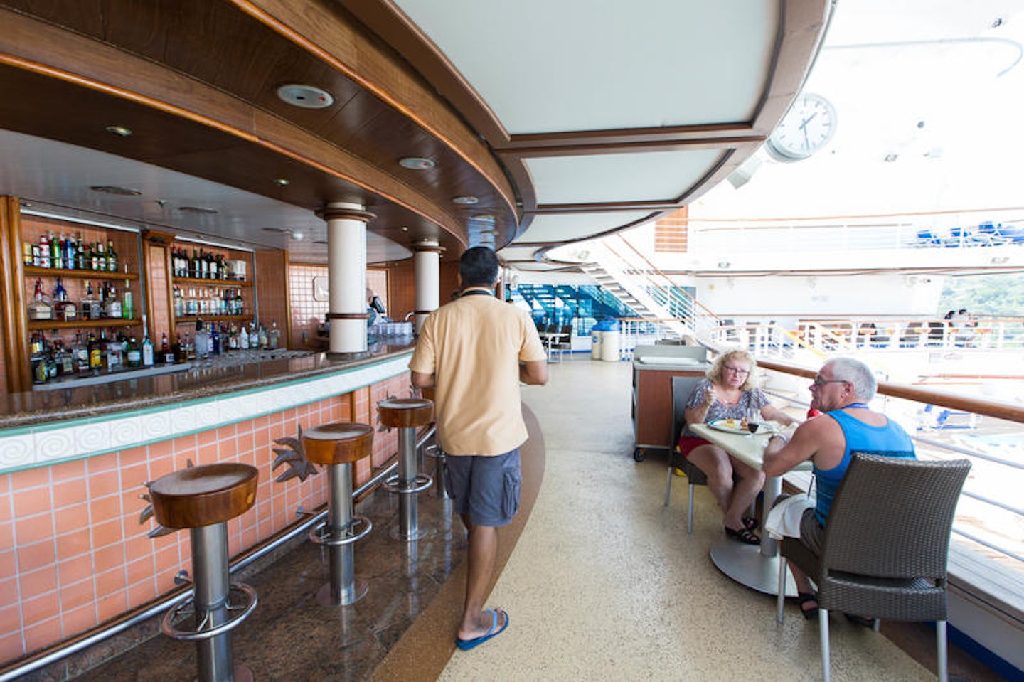Outrigger Bar on Caribbean Princess