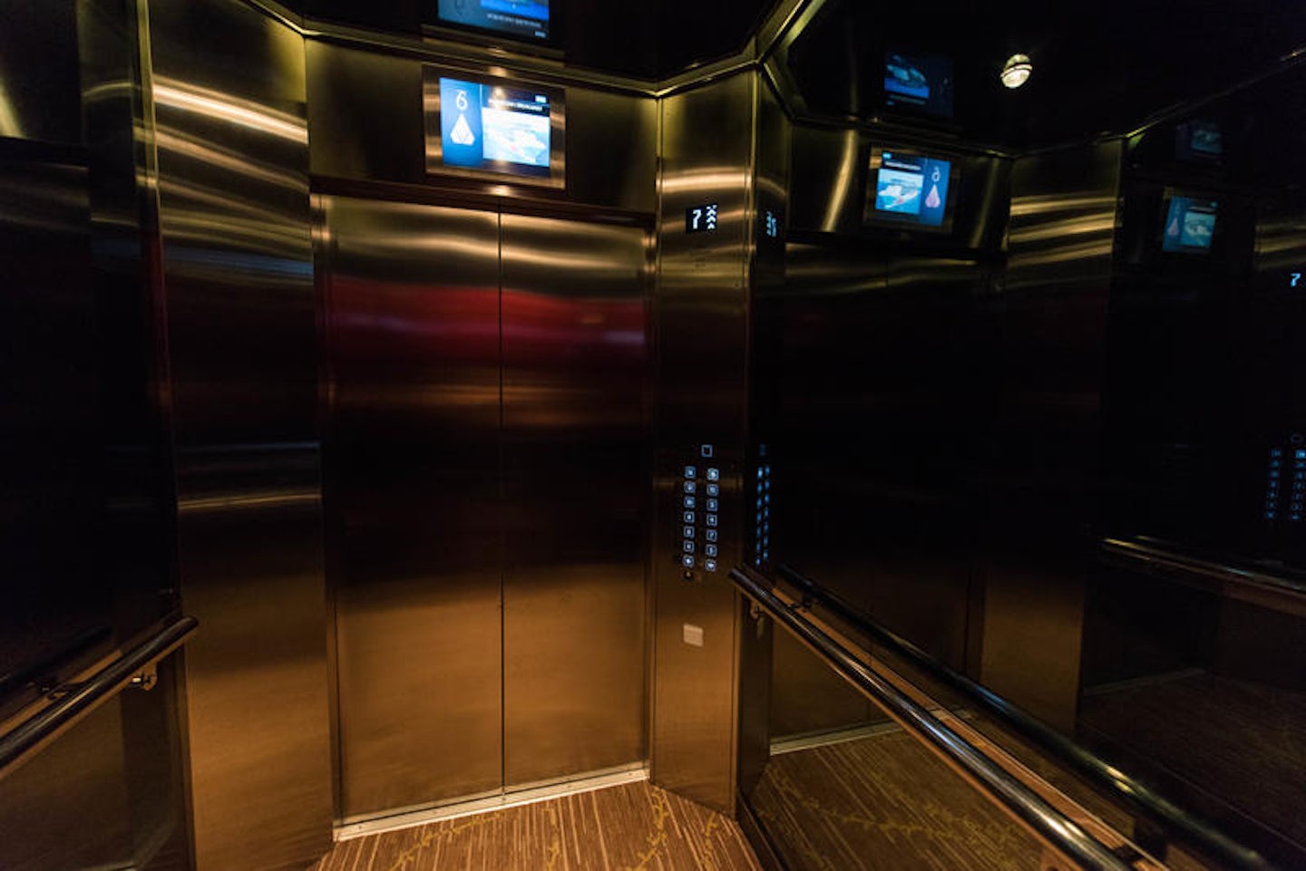 Elevators on Norwegian Breakaway