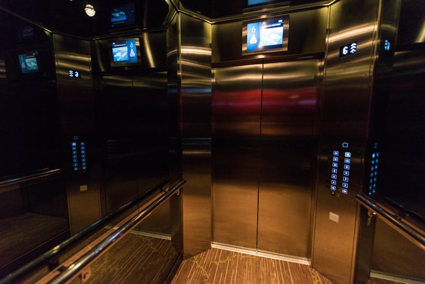 Elevators on Norwegian Breakaway