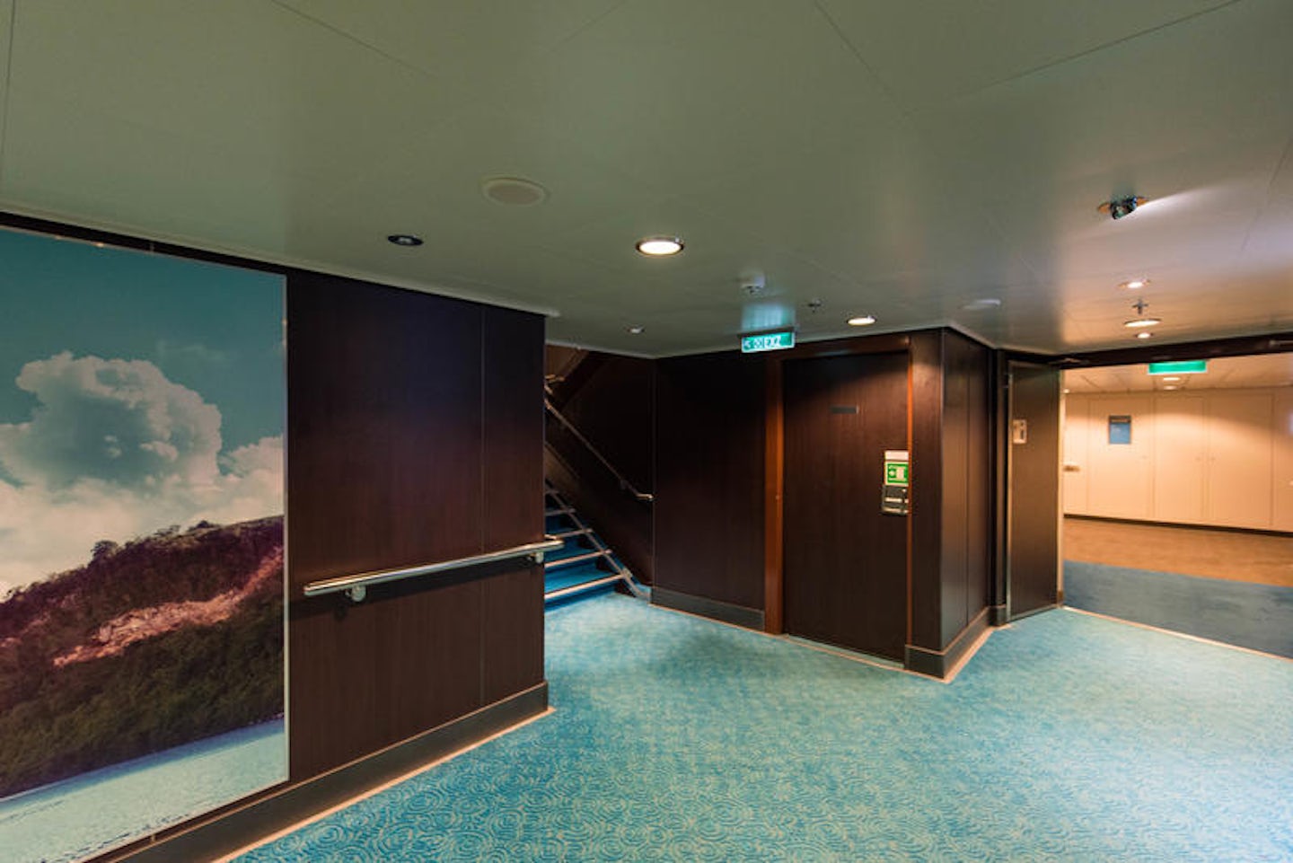 Hallways on Norwegian Breakaway