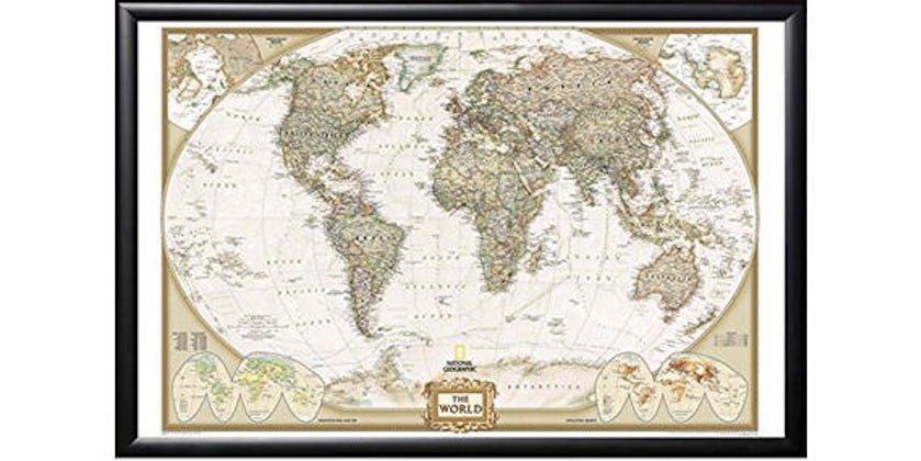 National Geographic Travel Map With Pins (Photo: Amazon)