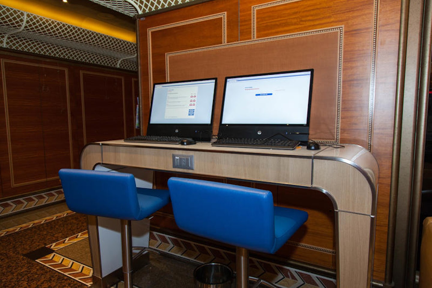 Guests Services Desk on Carnival Conquest