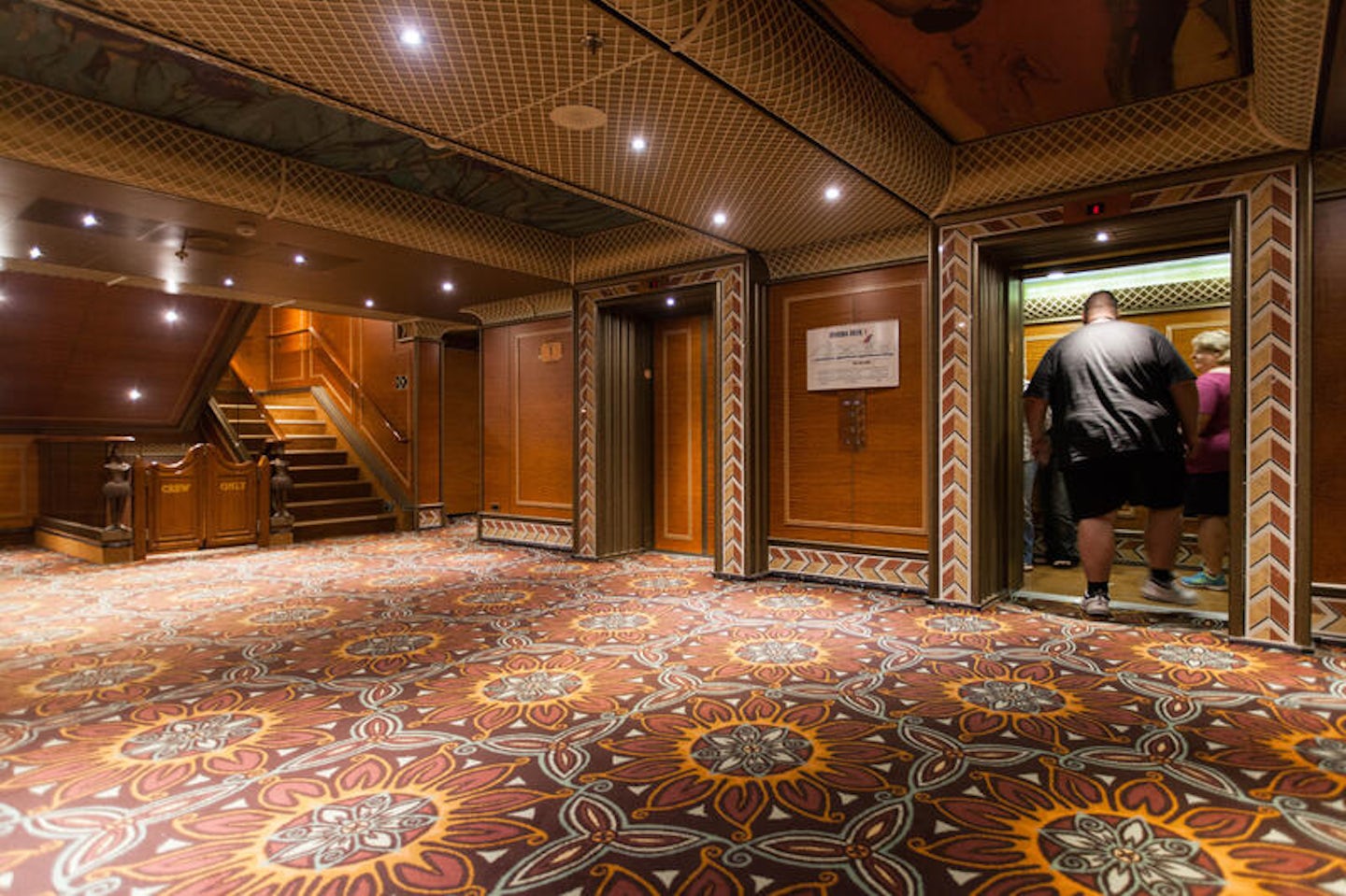 Elevators on Carnival Conquest
