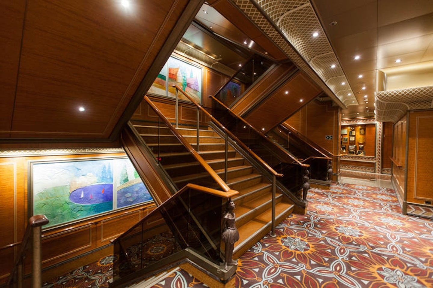 Stairs on Carnival Conquest