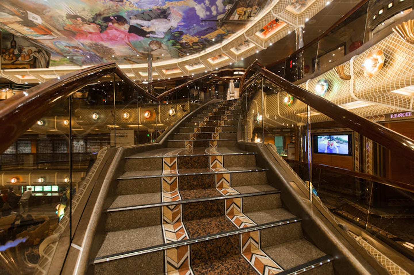 Stairs on Carnival Conquest
