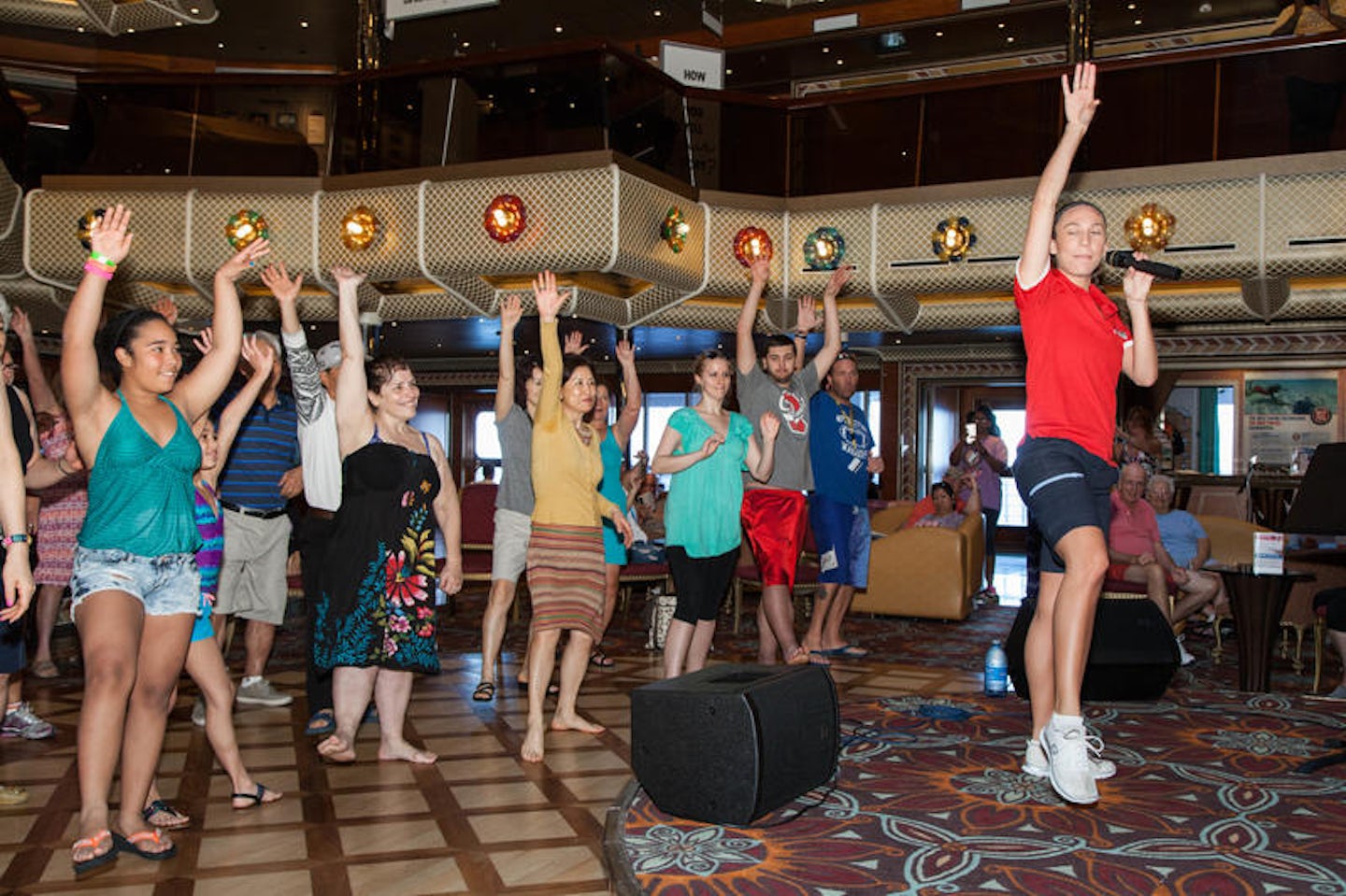 Single Ladies Dance Class on Carnival Conquest